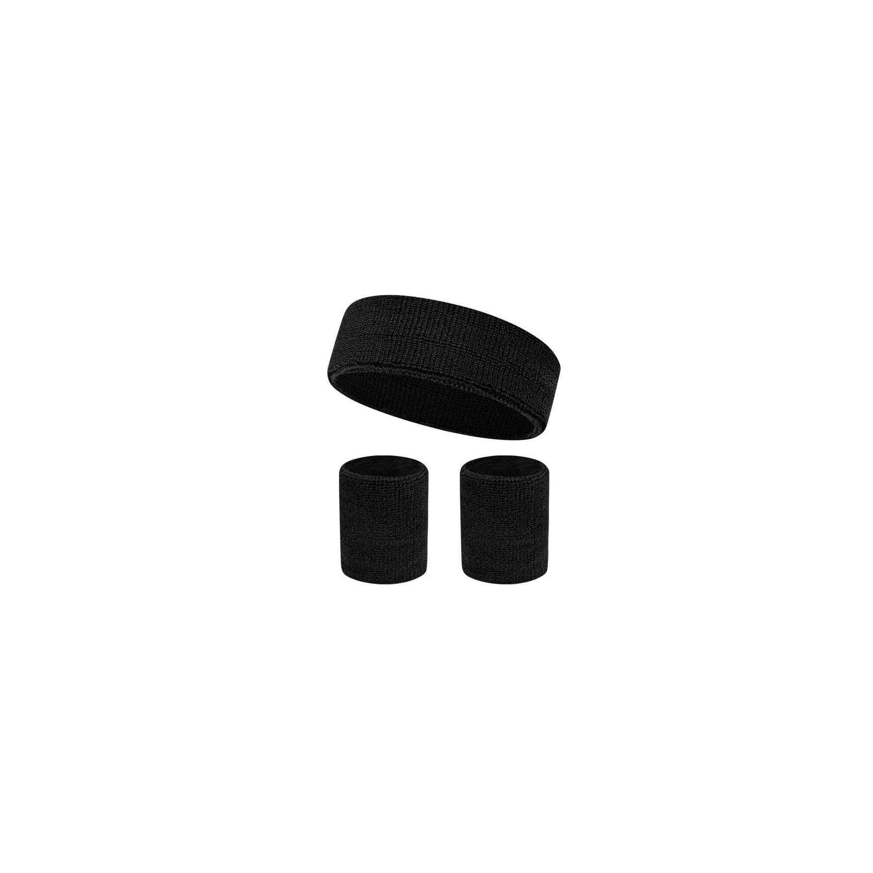 Solid Color 3 Pieces Bracer Wristband Sweatband 11