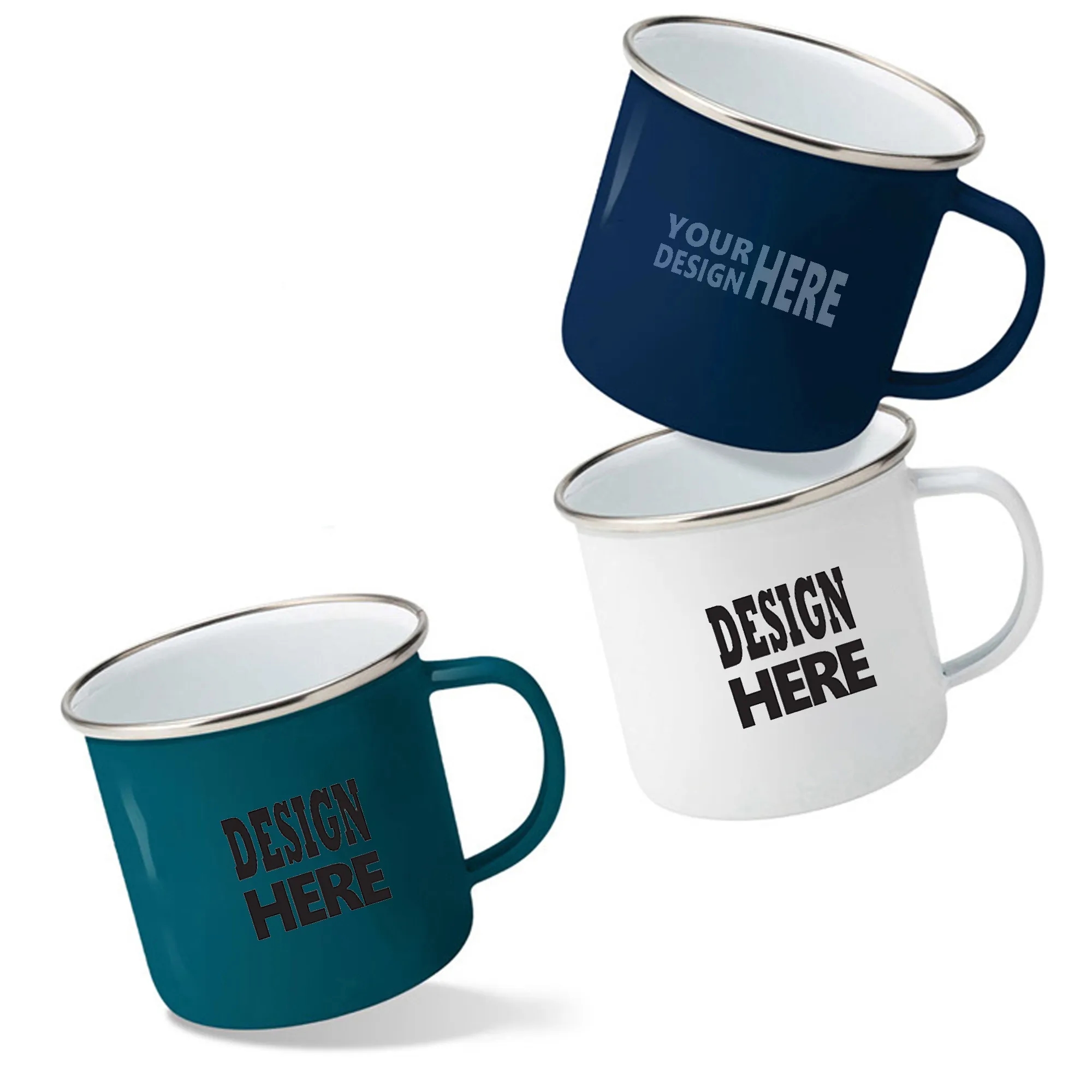 12oz Enamel Coffee Cup 1