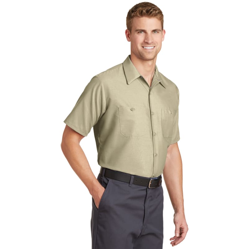 Red Kap Long Size, Short Sleeve Industrial Work Shirt. 1