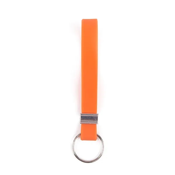 Solid Color Silicone Keychain 5