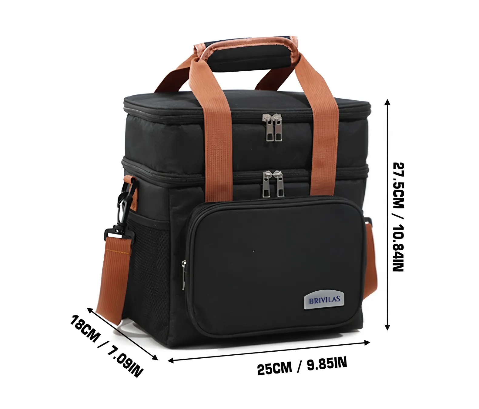 Insulated Picnic Cooler Tote with Shoulder Strap 6