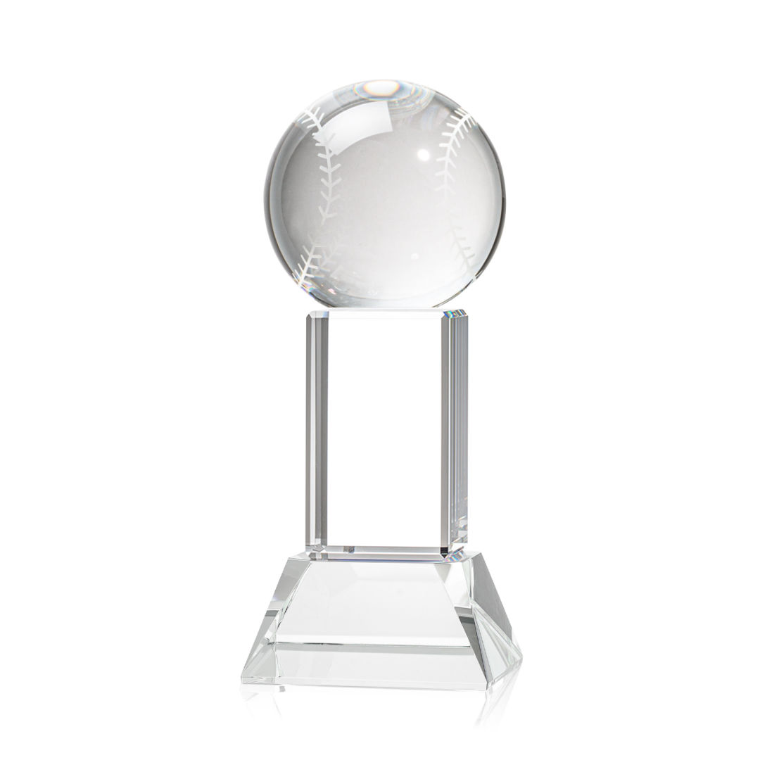 Baseball Award on Stowe Base - Clear 3