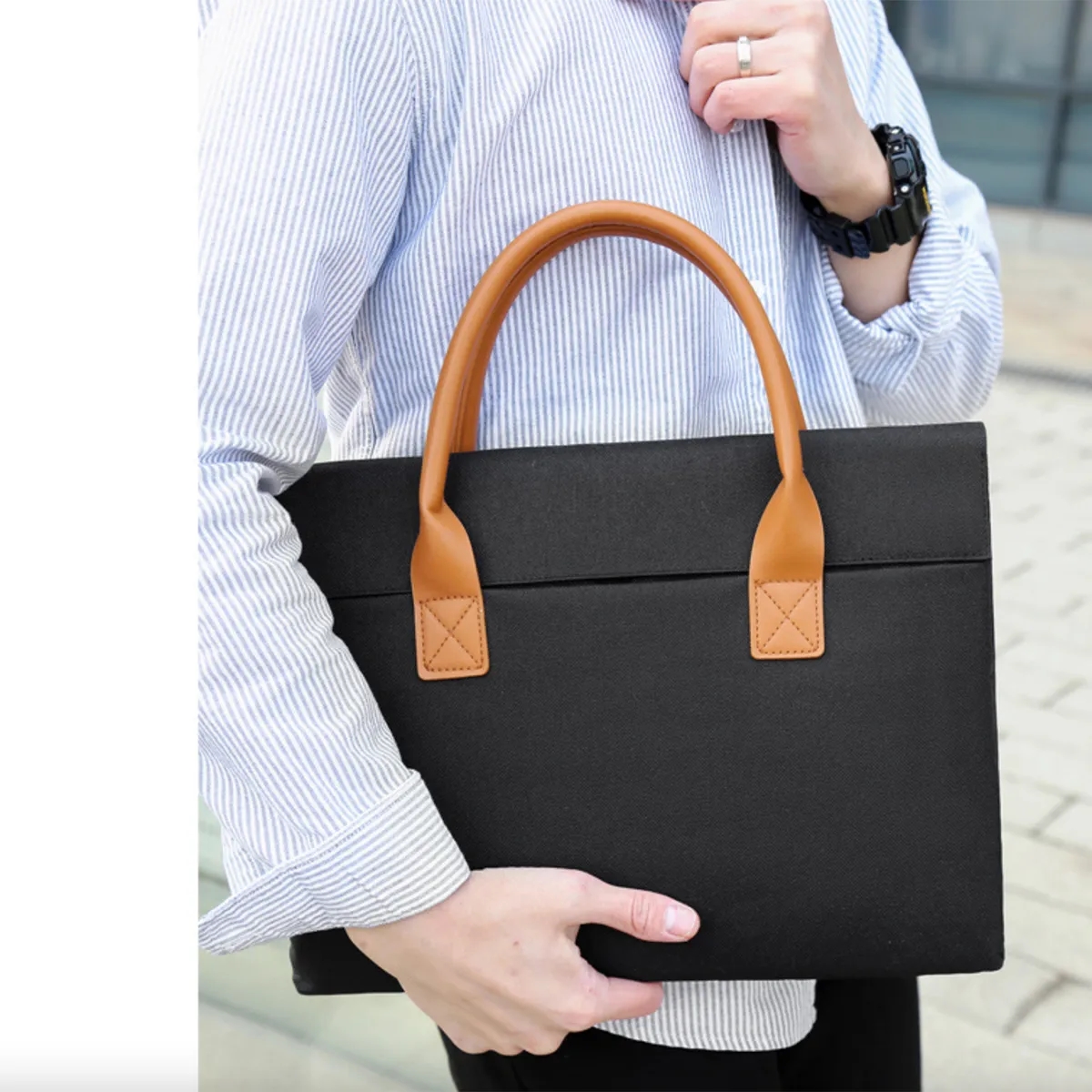 Protective Multifunctional Briefcase Bag w/Magnetic Closure 10
