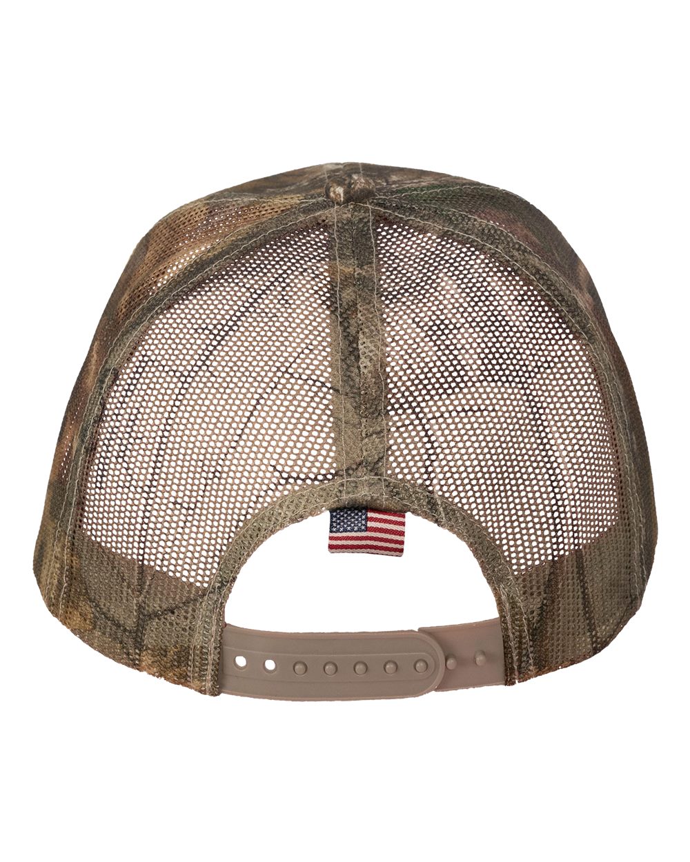 Camo Woven USA Flag Mesh Cap - LC350M 5
