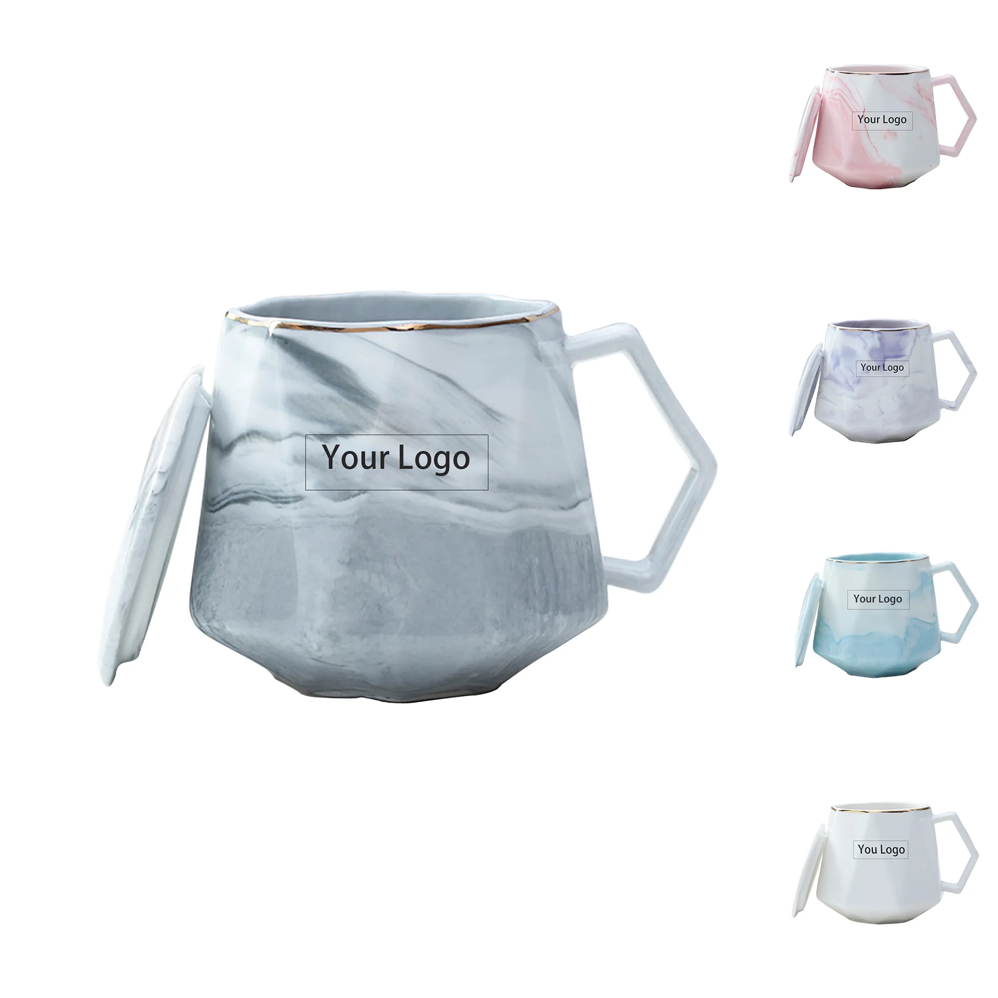 10OZ. Creative Marble Ceramic Coffee Milk Mug 6