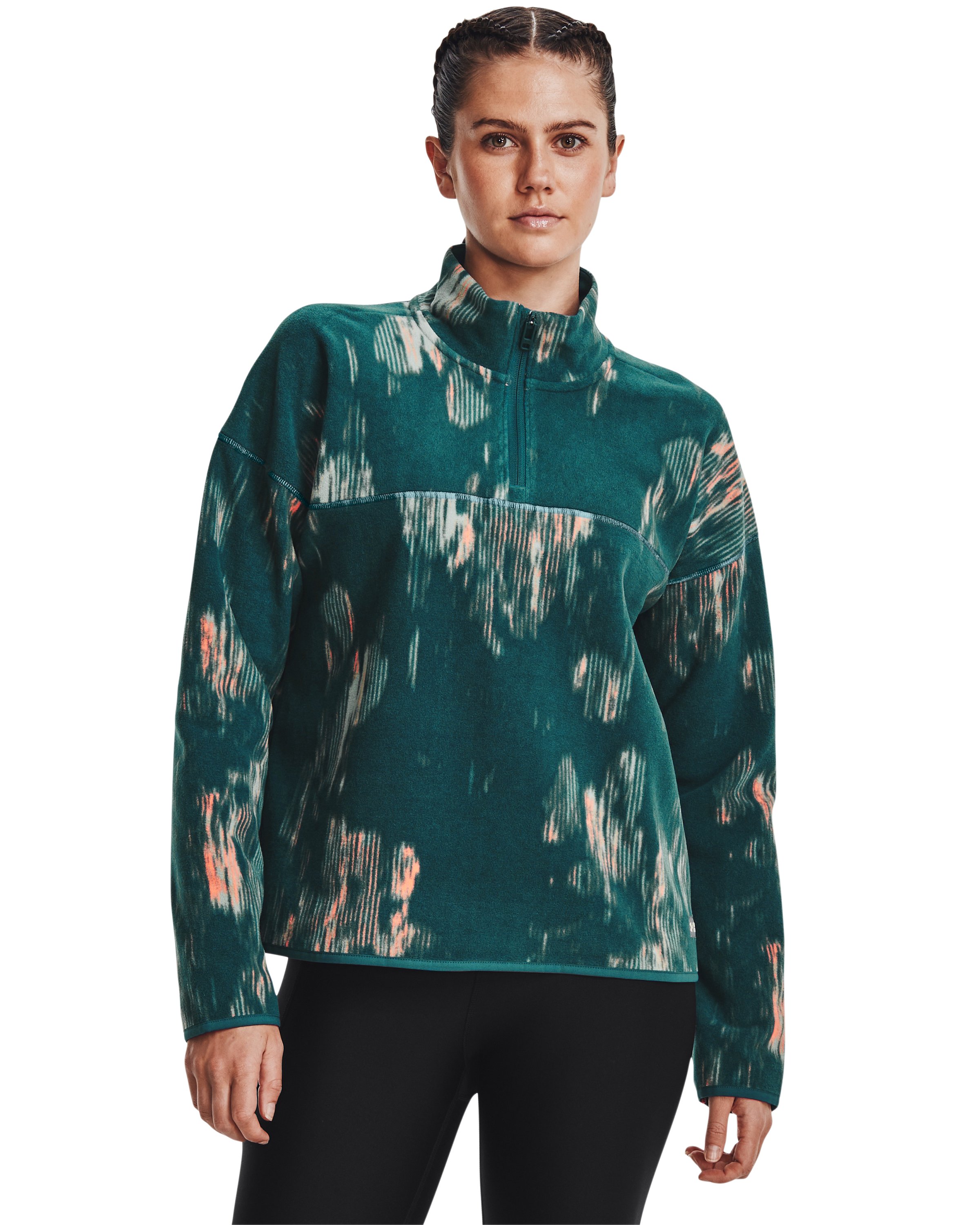 Women's UA Turbofleece Printed Zip 3