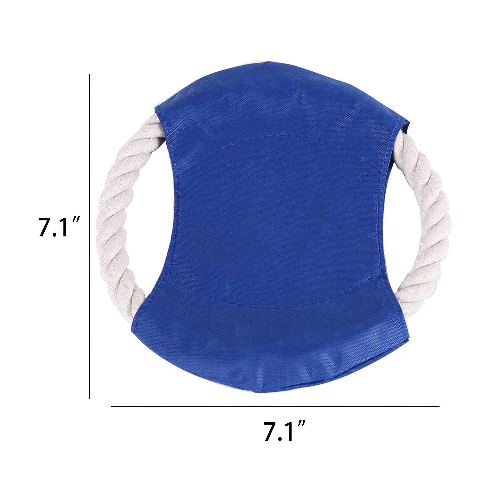 Customizable Durable Dog Disc with Rope Tug 2