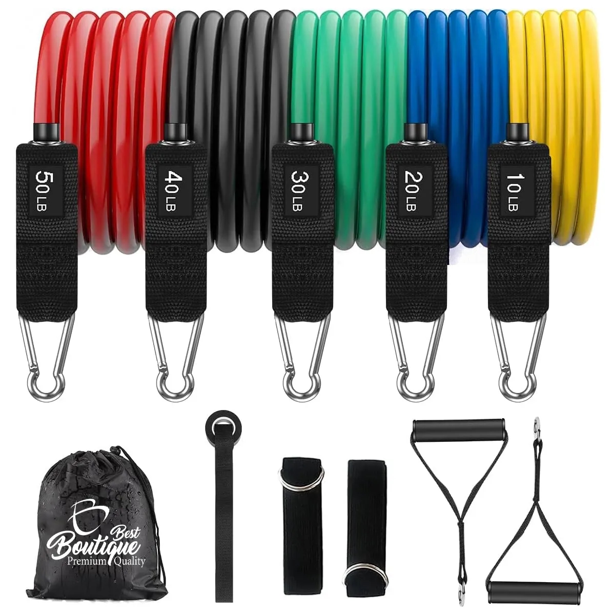 Unisex Home Adjustable Resistance Exercise Workout Bands 3