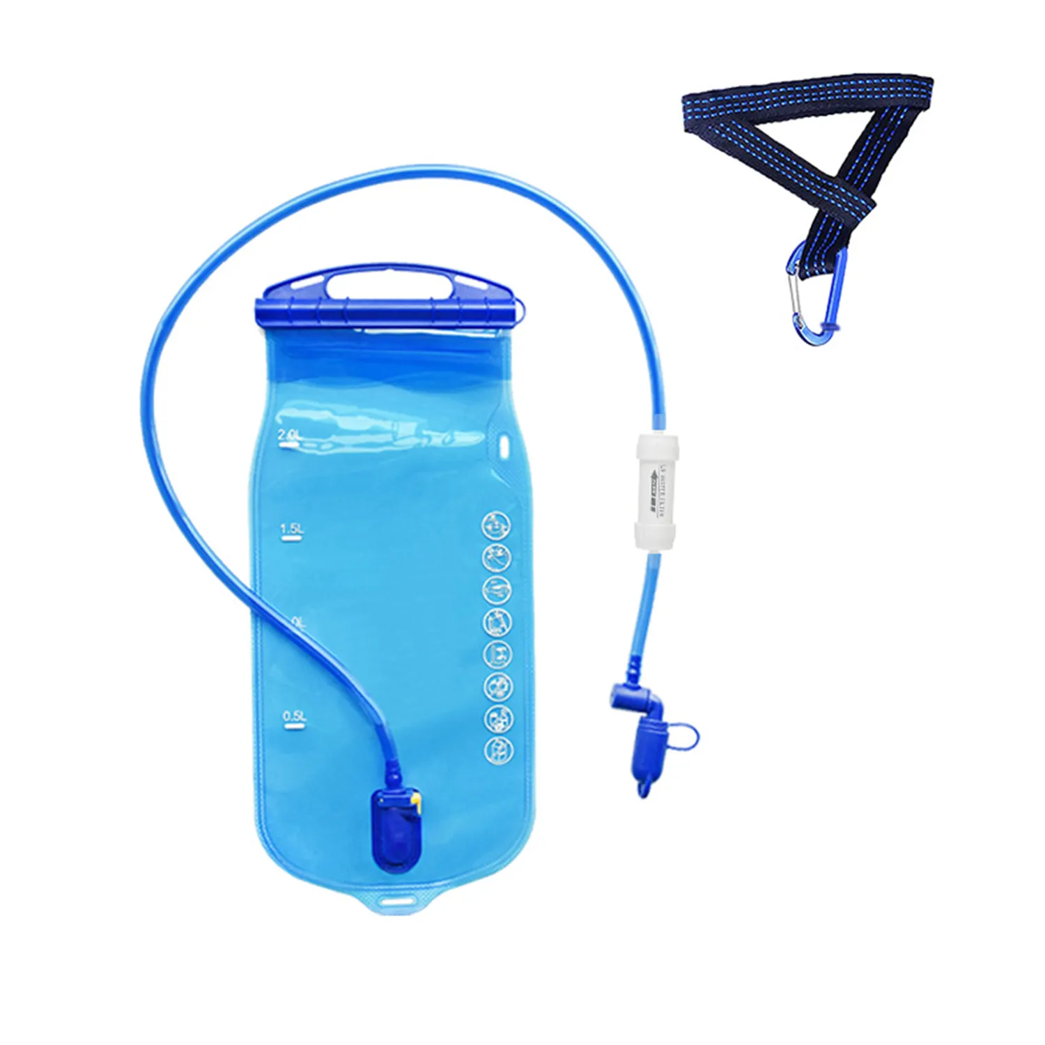 2L Drinking Bag Filter With Straw 3