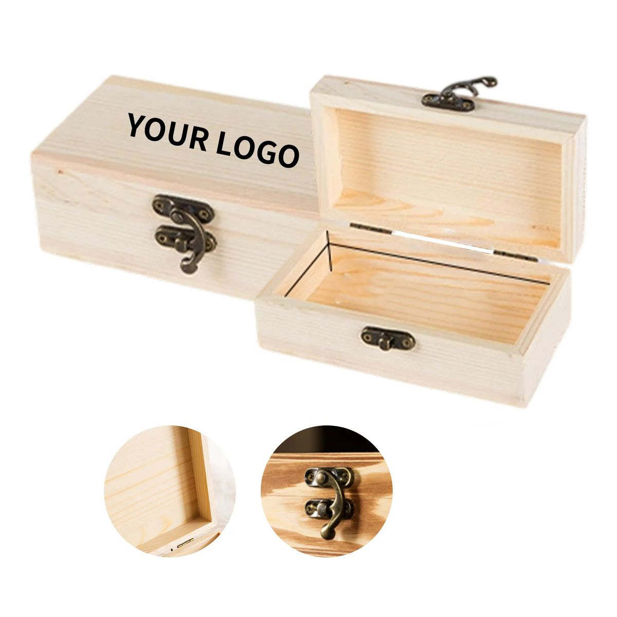 Compact Jewelry Holder with Bamboo Finish 2