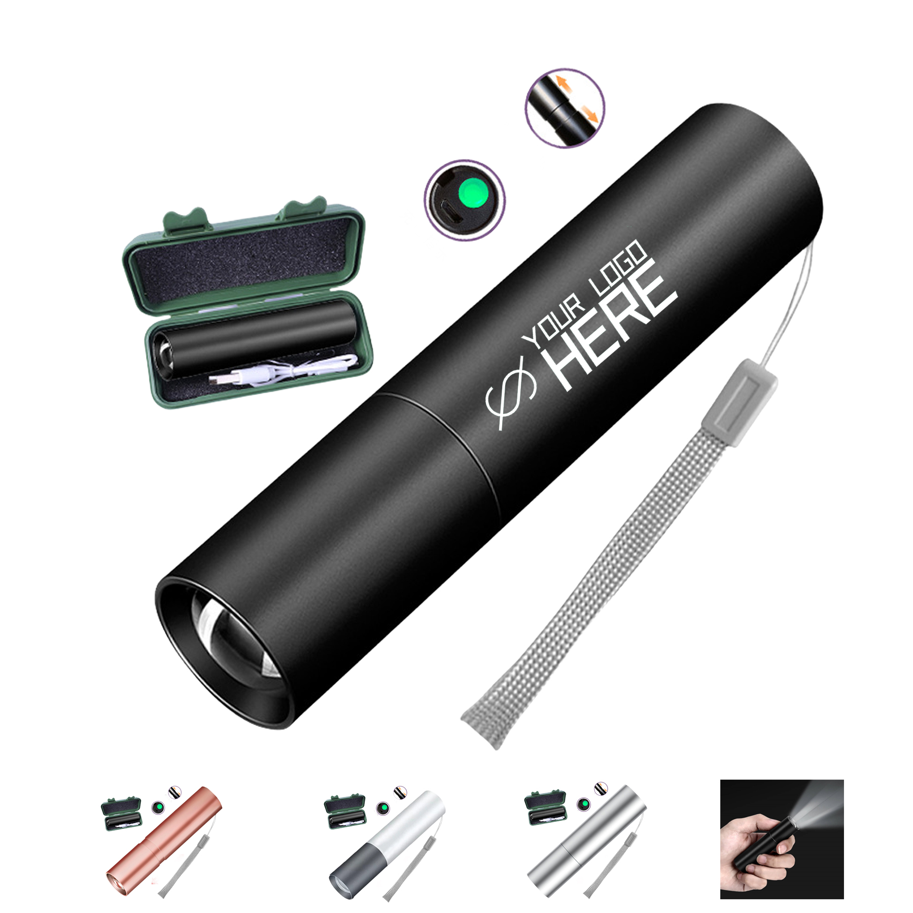 Rechargeable LED Flashlights High Lumens 1