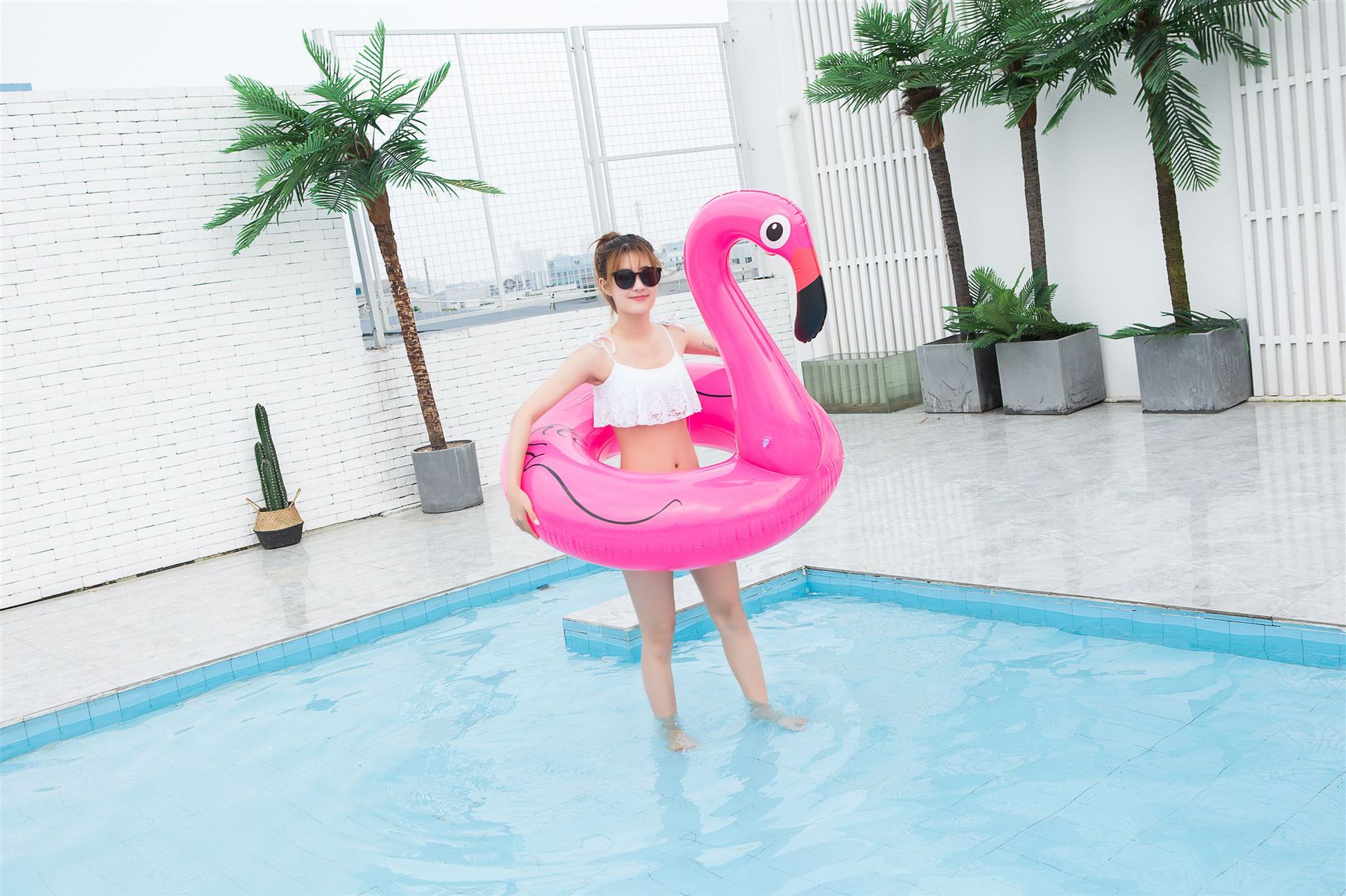 Inflatable Pool Float Tubes with Unicorn and Flamingo design 11