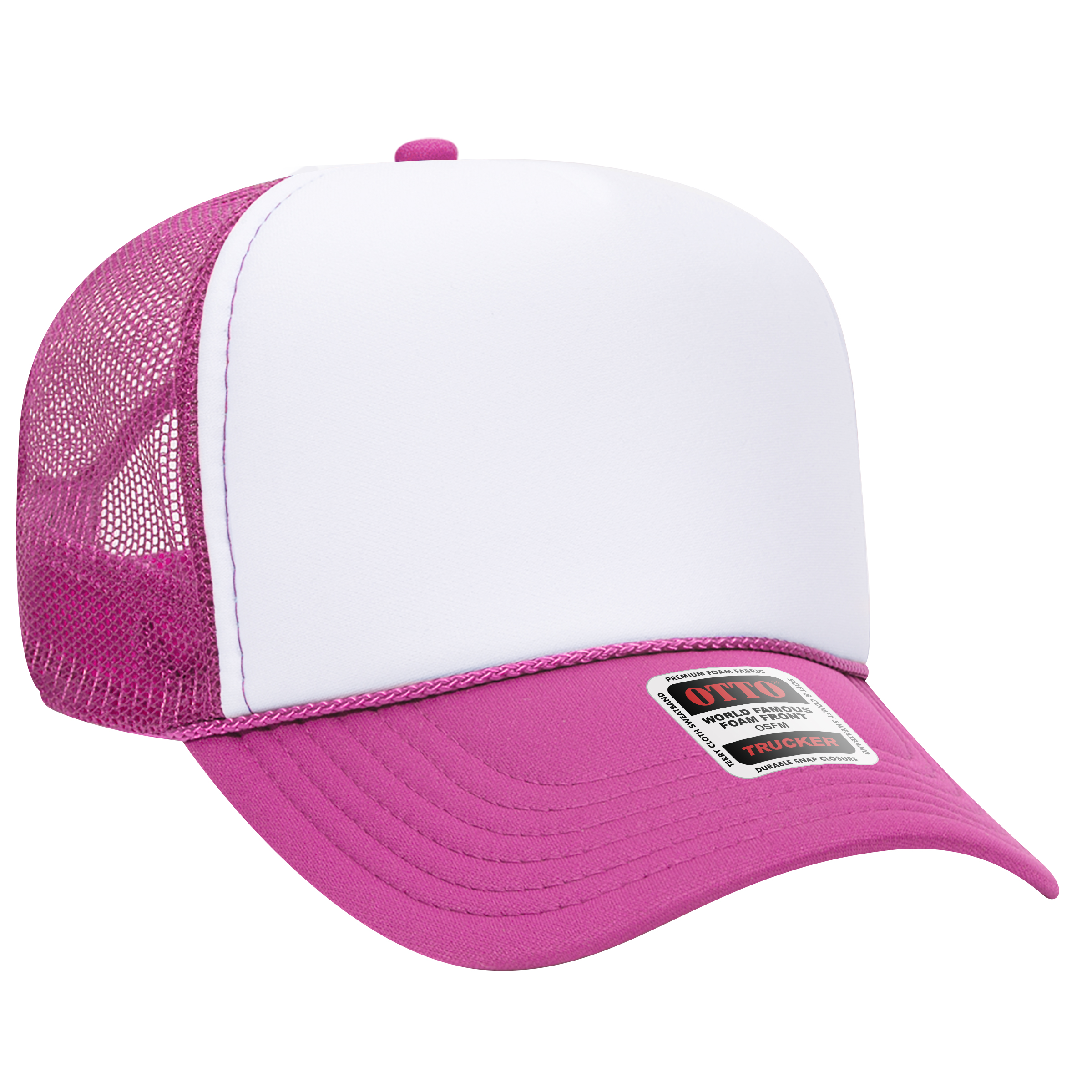 OTTO CAP® 5 Panel Mid Profile Mesh Back Trucker Hat 60