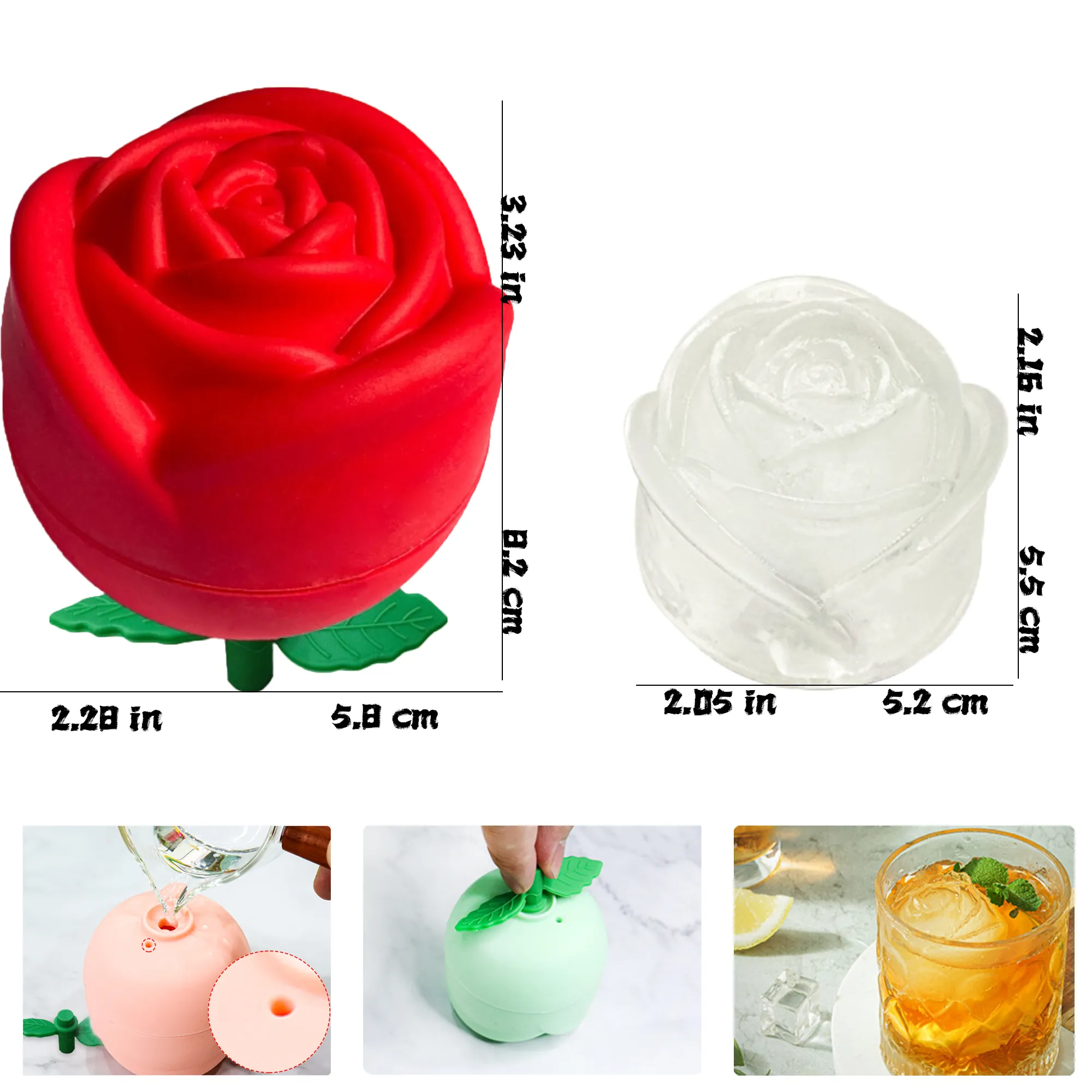 Rose Ice Ball Mold 5