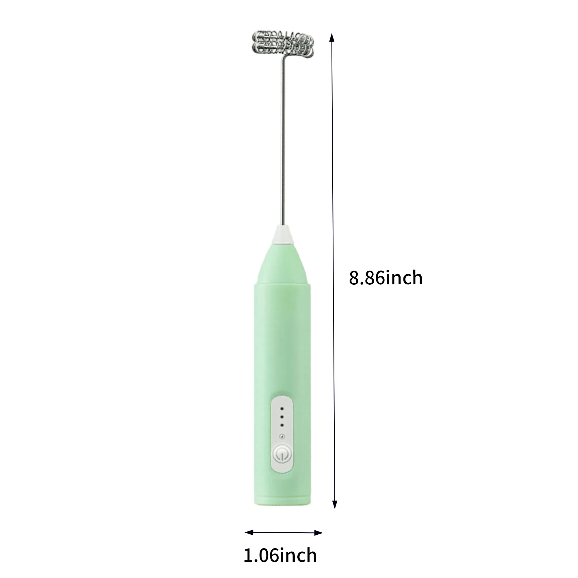 Wireless Electric Milk Frother with Dual-Spring Whisk 3