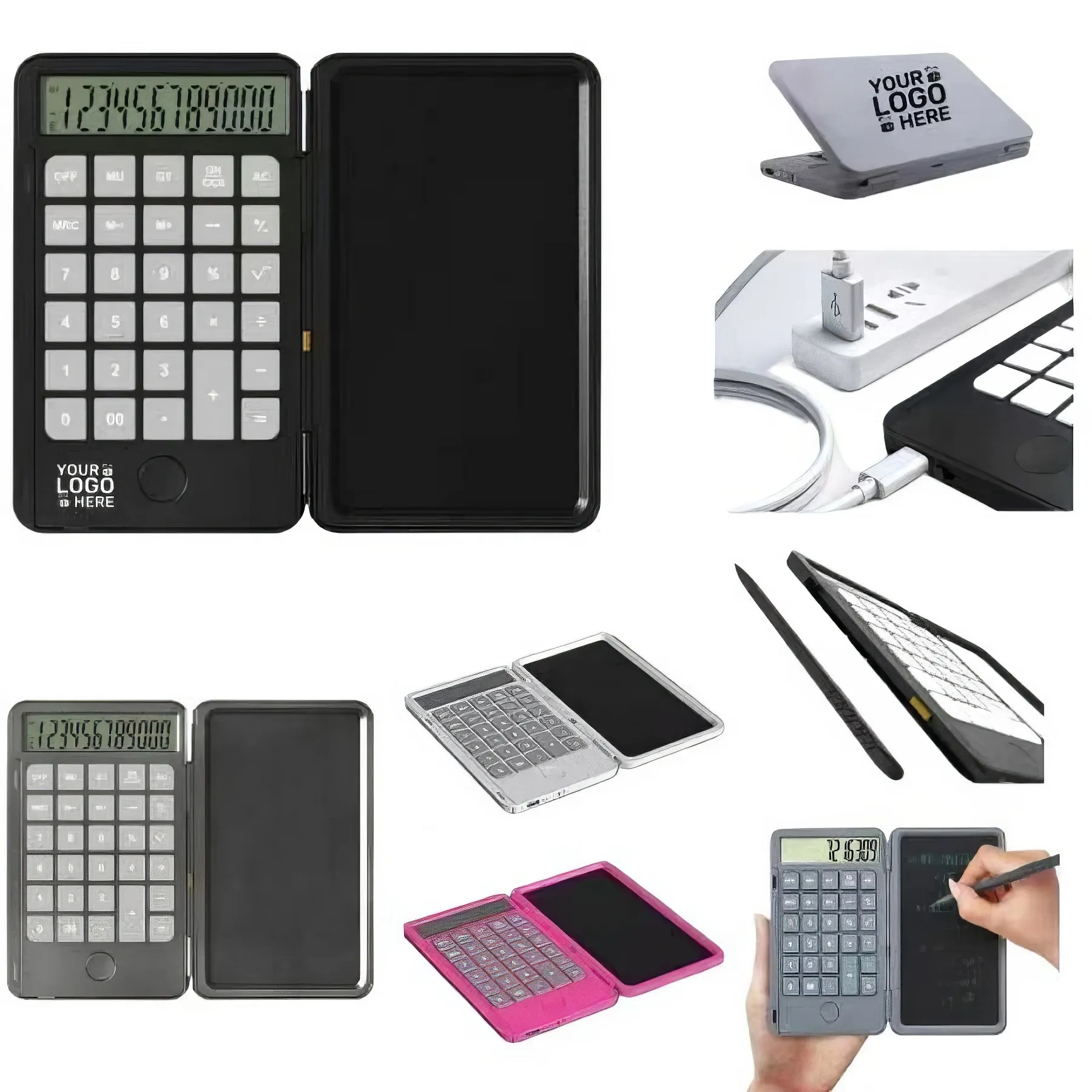 Folding Portable Calculator With Smart LCD Writing Board 2