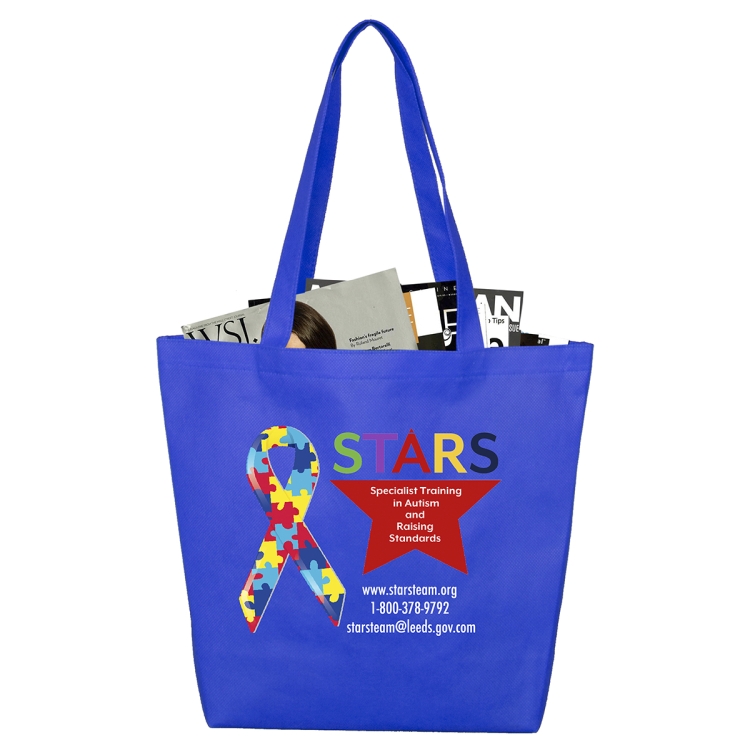 15" W x 12" H x 5" Gusset -"CAMARILLO" Shopping, Grocery and Tote Bag 12