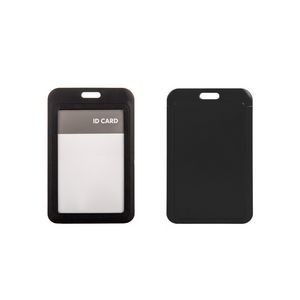 Slide Open Plastic Portrait Lanyard Card Holder 7