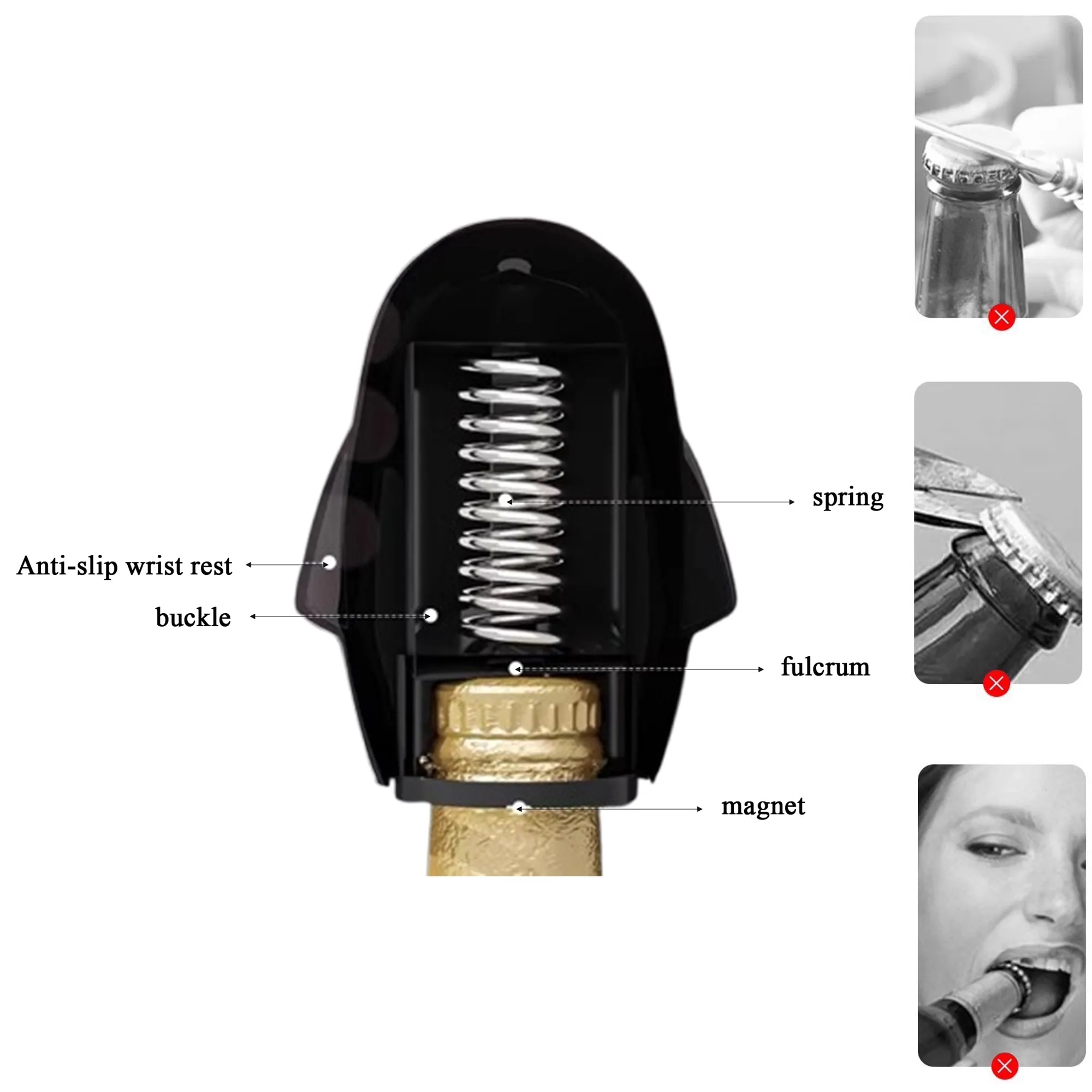 Compact Penguin Shape Bottle Opener Portable Design 3