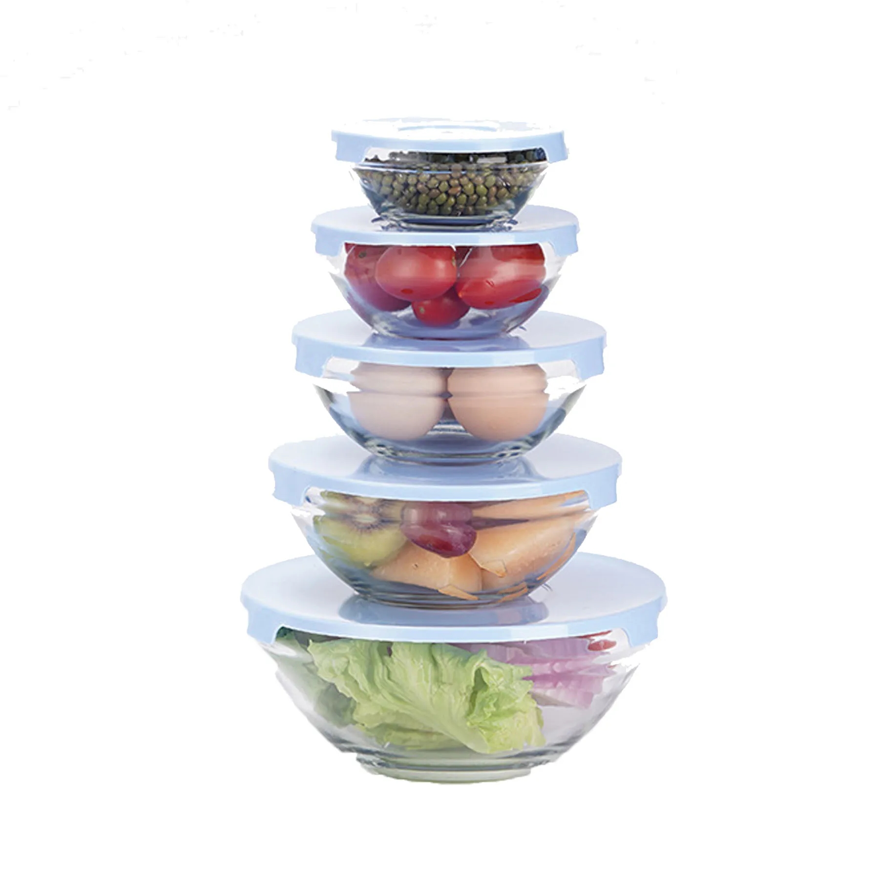 5 Pcs Set Of Fresh-Keeping Bowls 1