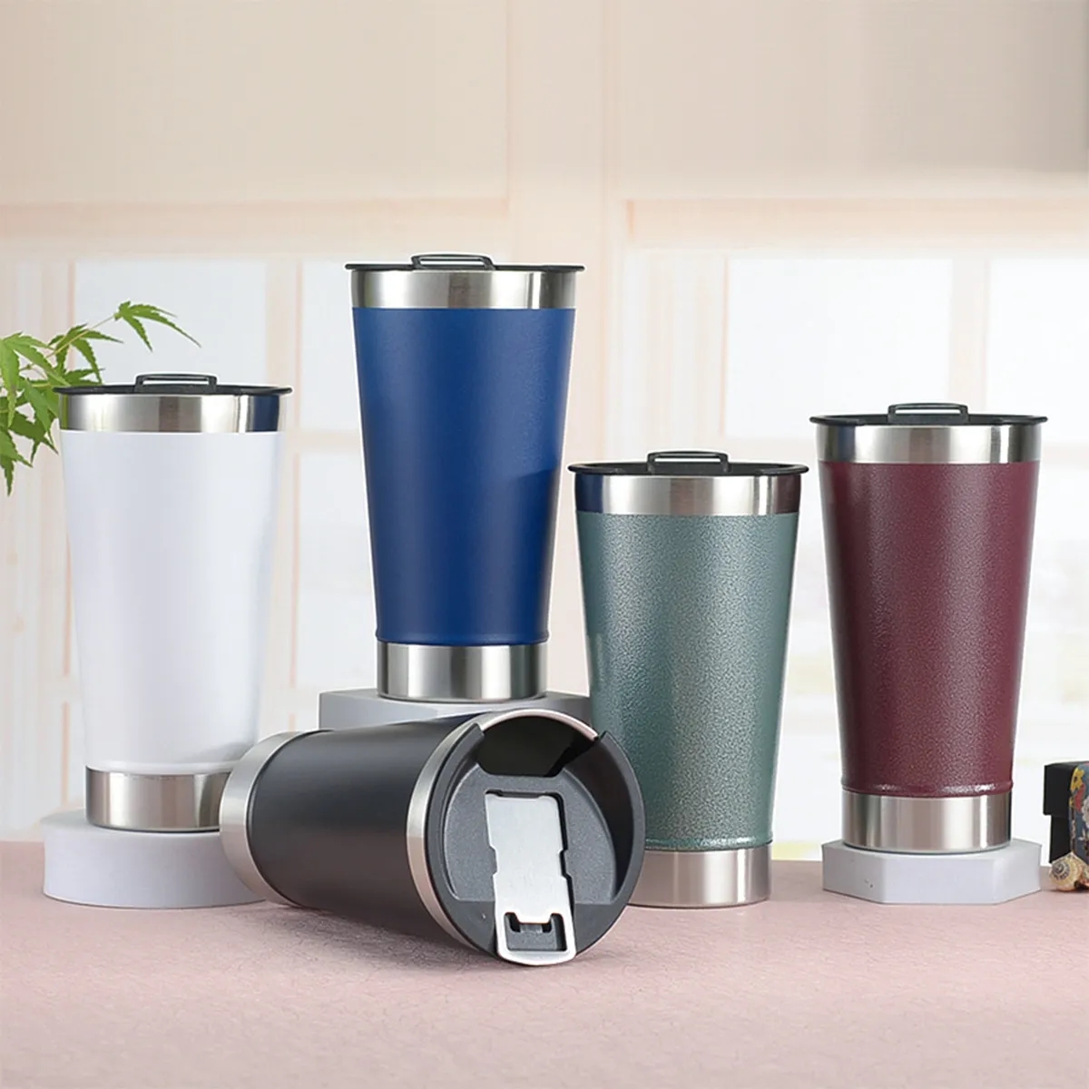 Stainless Steel Insulated Beer Ice Cup with Bottle Opener 4