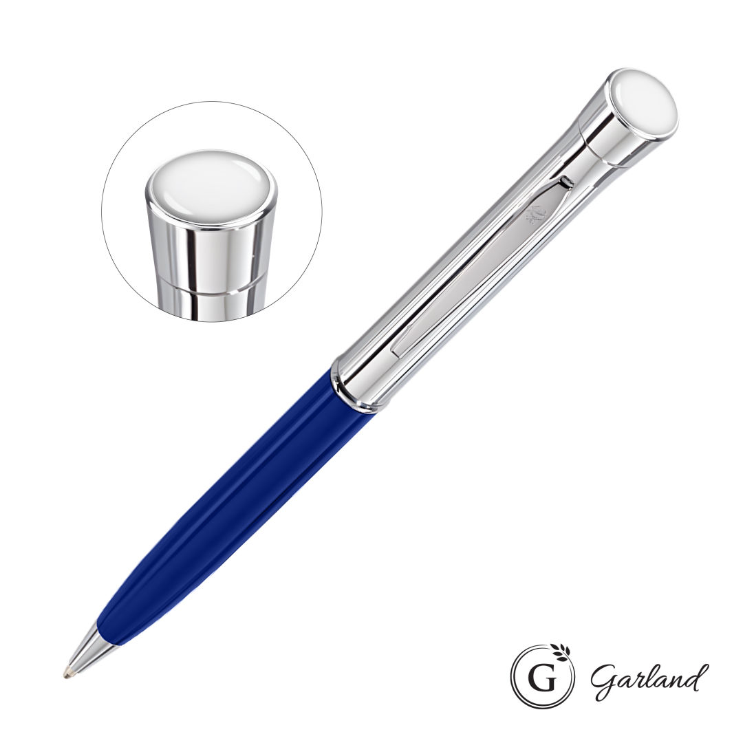 Garland® Monogram Custom Twist Ballpoint Pen - Chrome 8