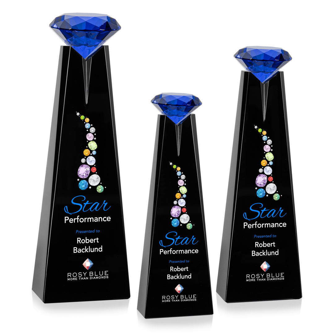 Alicia Gemstone VividPrint™ Award - Black/Sapphire