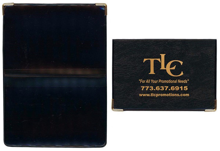 Castillion Vinyl Card Case with Metal Corners 4