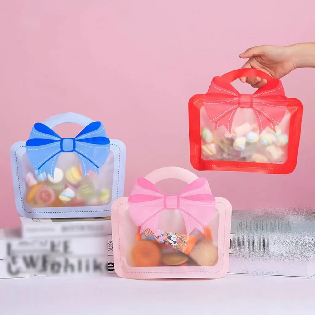 Bow portable packaging baked cookies and snacks sealed bag 7