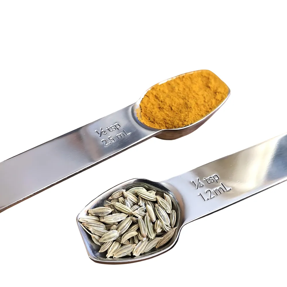 Stainless-Steel Double-Ended Measuring Half Tsp and Tbsp 4
