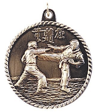 Karate High Relief Medal 2