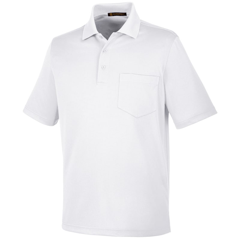 Harriton Men's Advantage Snag Protection Plus IL Pocket Polo 20
