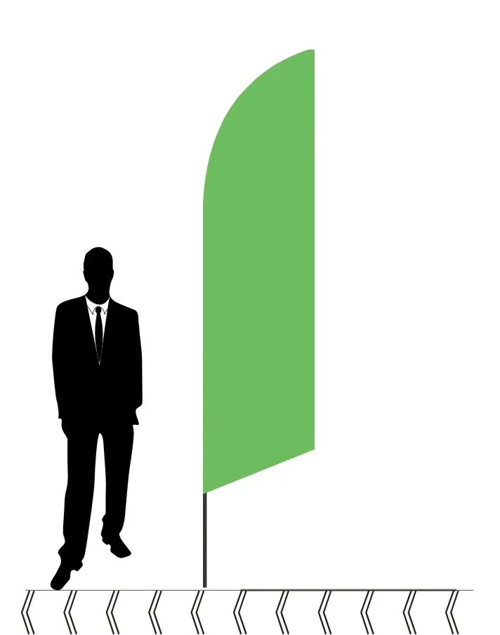 Beach Outdoor Advertising Knife Flag 5