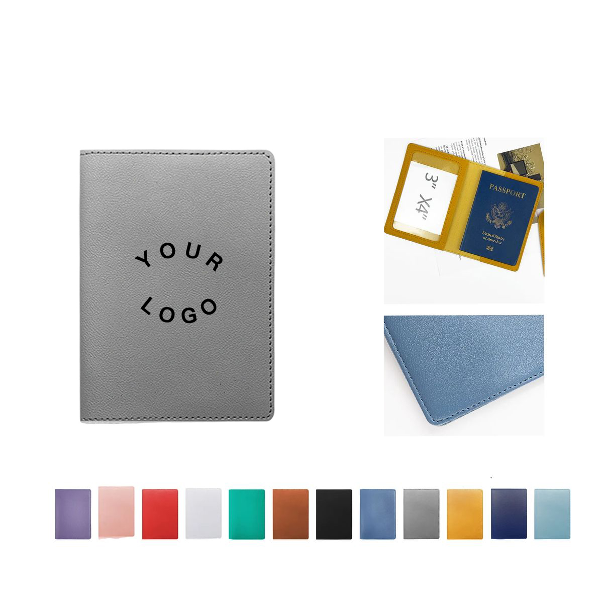 PU Passport Protector 5.6x4.14 Inches 3