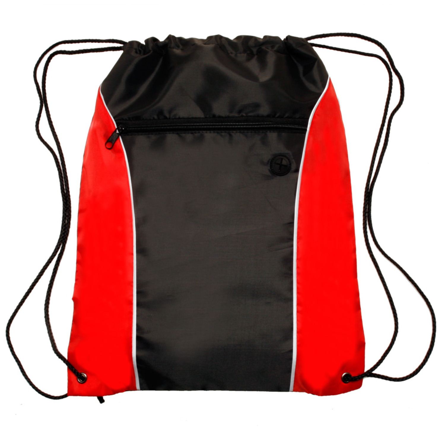 Two Tone Drawstring Backpack with Earphone Eyelet 4