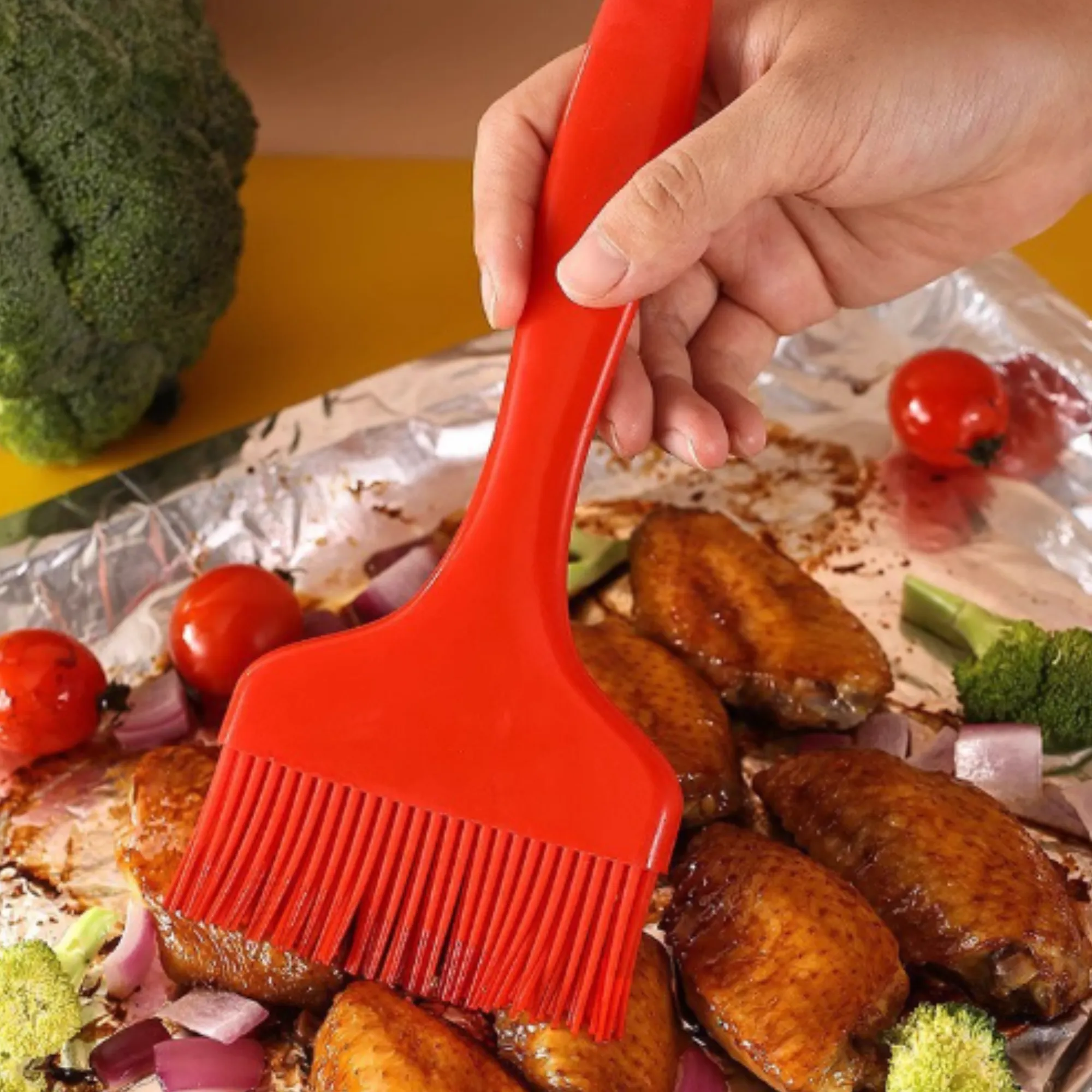 Food - grade Silicone Custom - Logo Basting Brushes 3