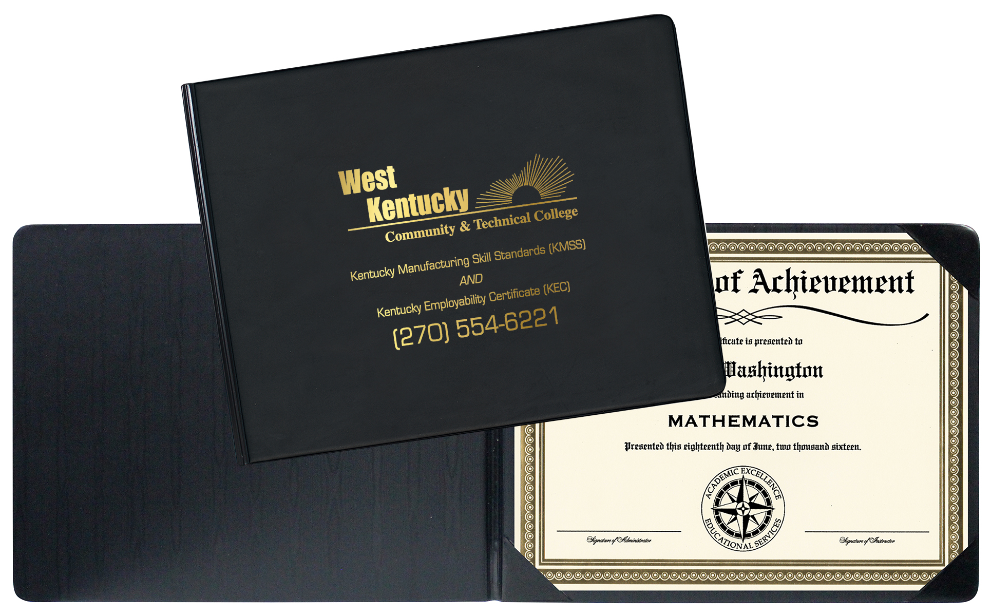 Standard Heat Sealed Diploma Holder (Landscape Style) 2