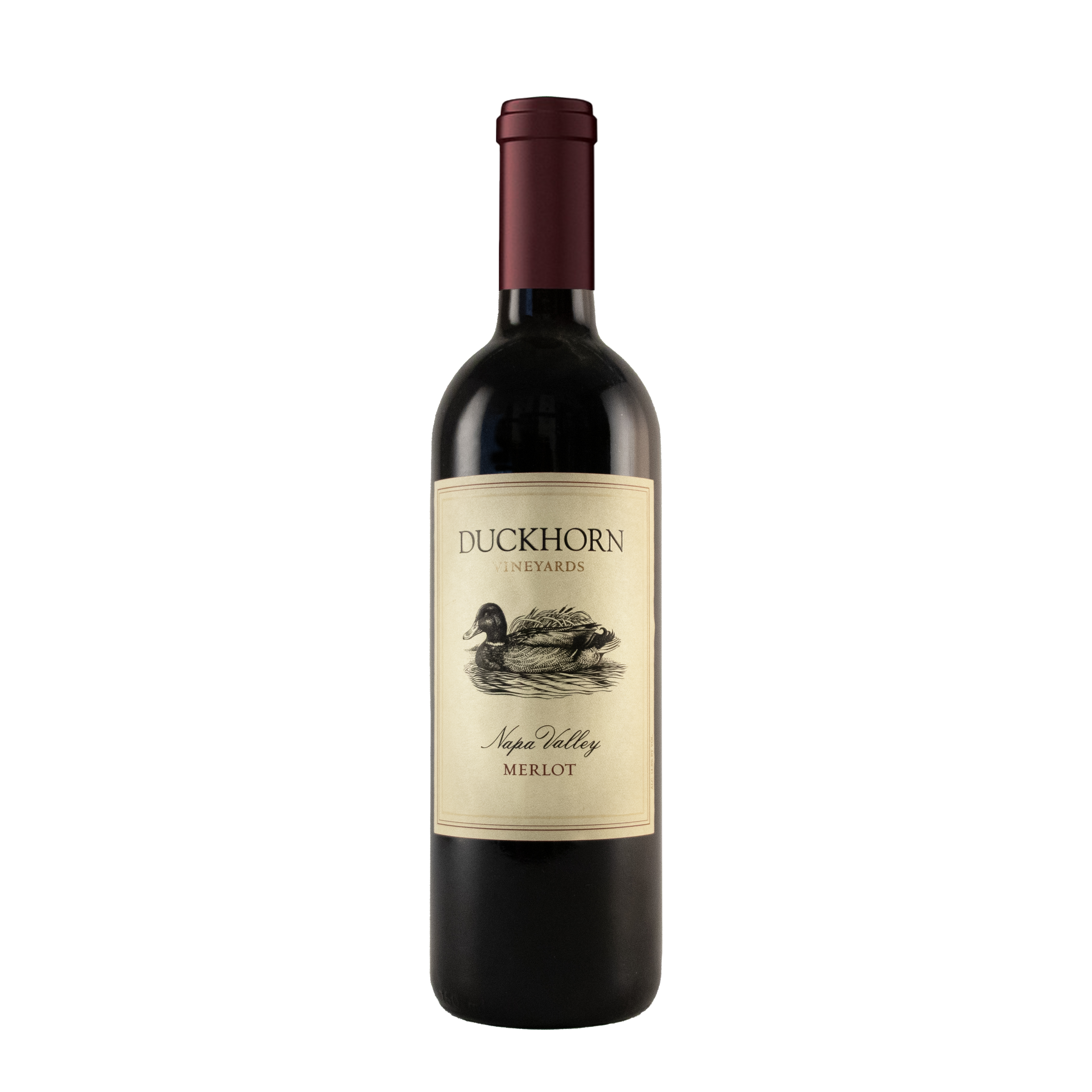 Etched Duckhorn Napa Merlot Red Wine Bottle 1