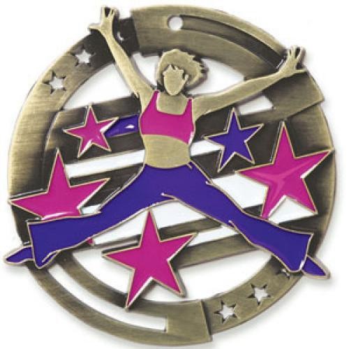 Dance M3XL Die Cast Medal - 2-3/4" 2