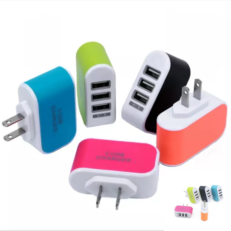 Multi Plug Travel Port Fast Charger Adaptor 3