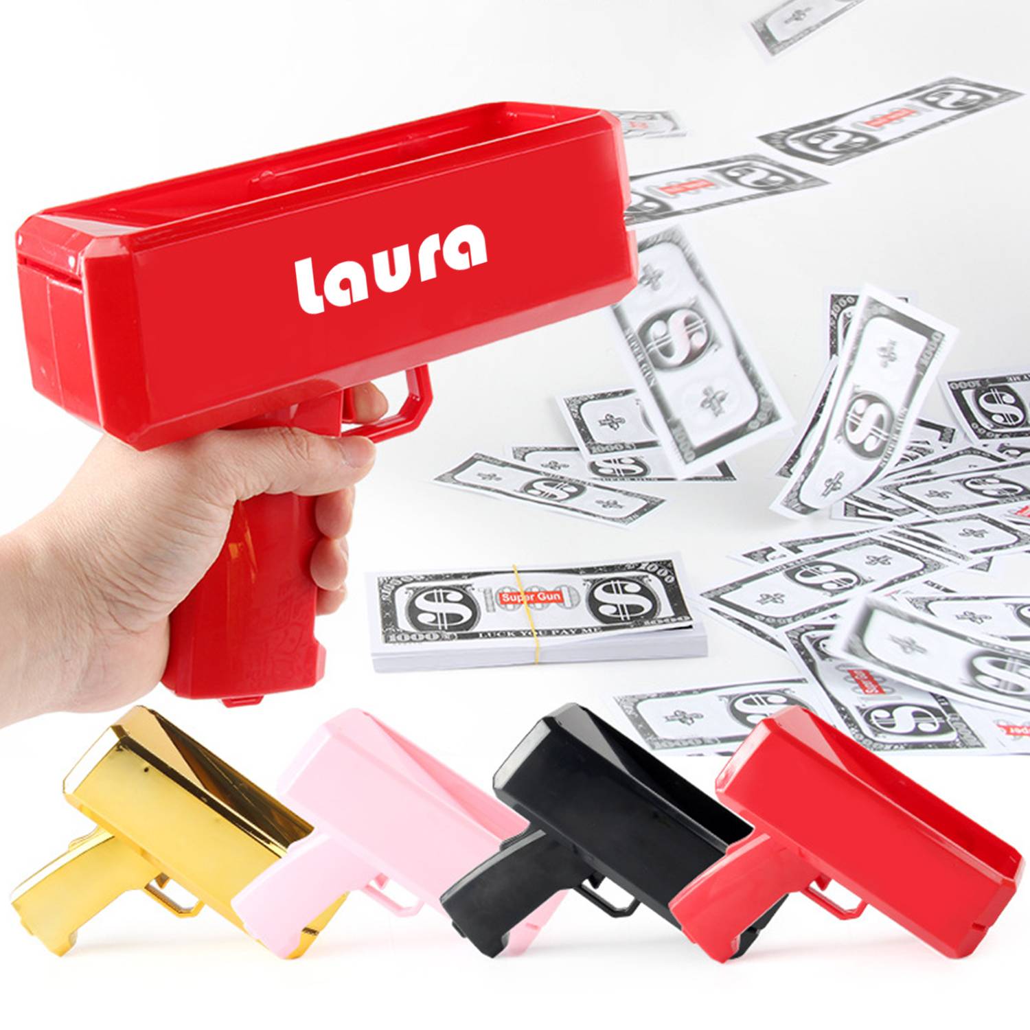 Electric Money Spray Gun Toy 2