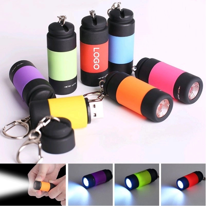 Mini USB Flashlight Keychain 1