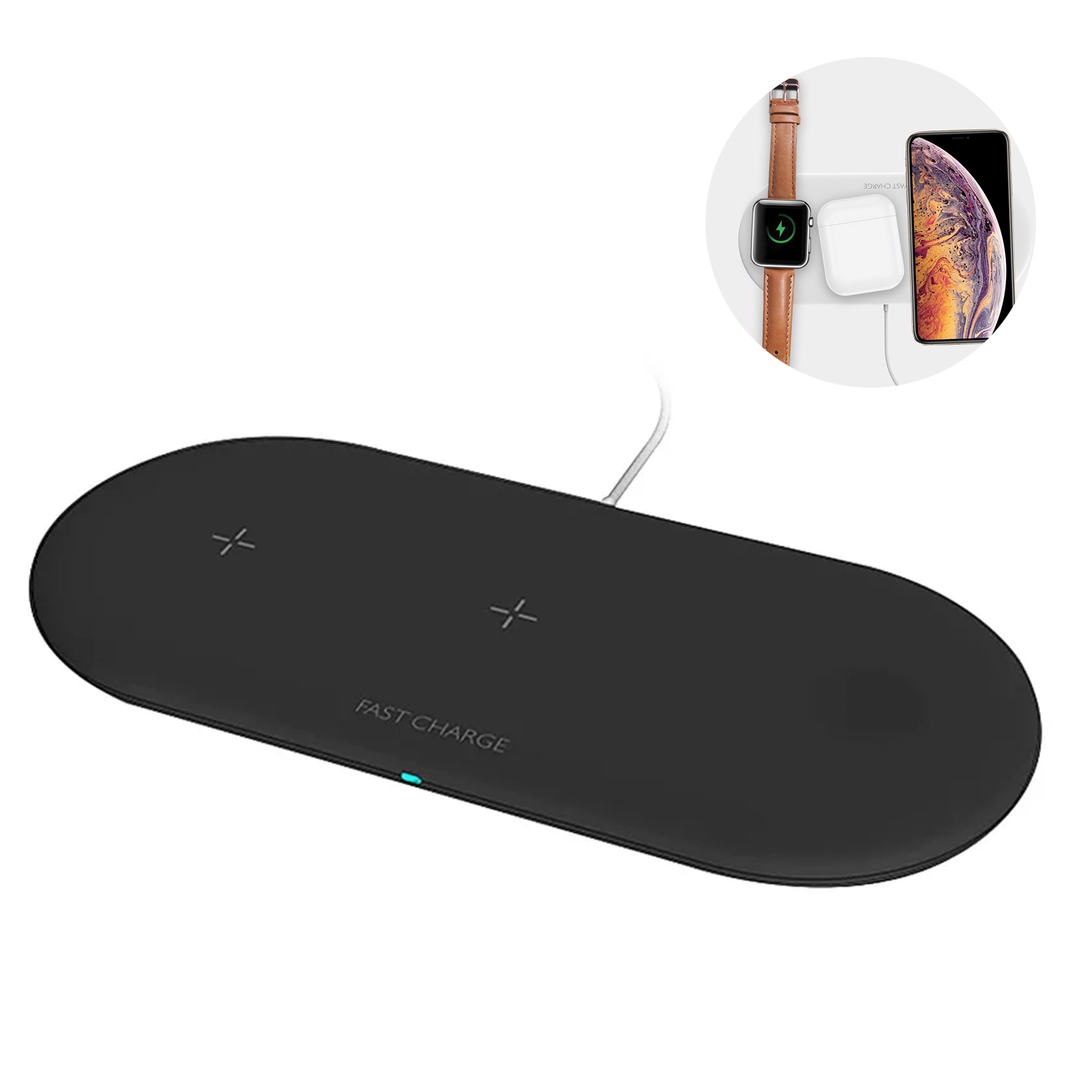 3 in 1 Wireless Fast Charging Pad 10