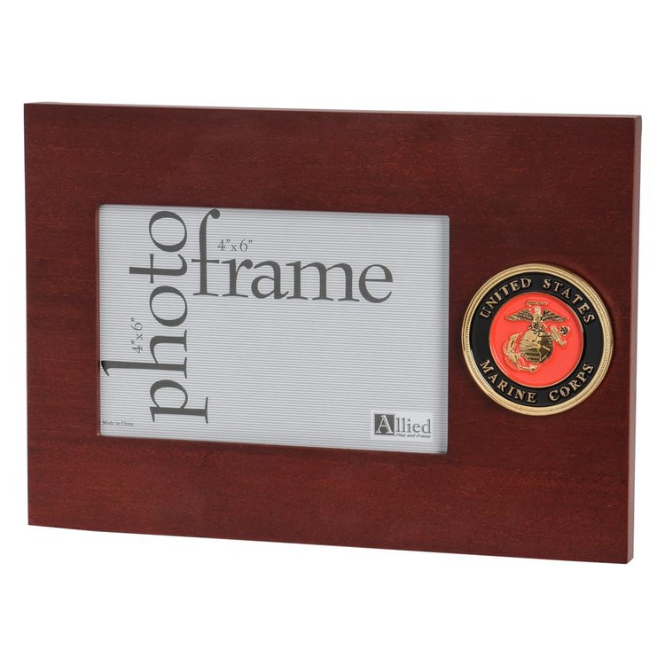 U.S. Marine Corps Medallion 4-Inch by 6-Inch Desktop Picture Frame 1