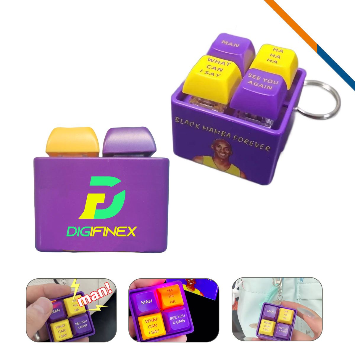PadFun 4-Key Square Keyboard Fidget 6