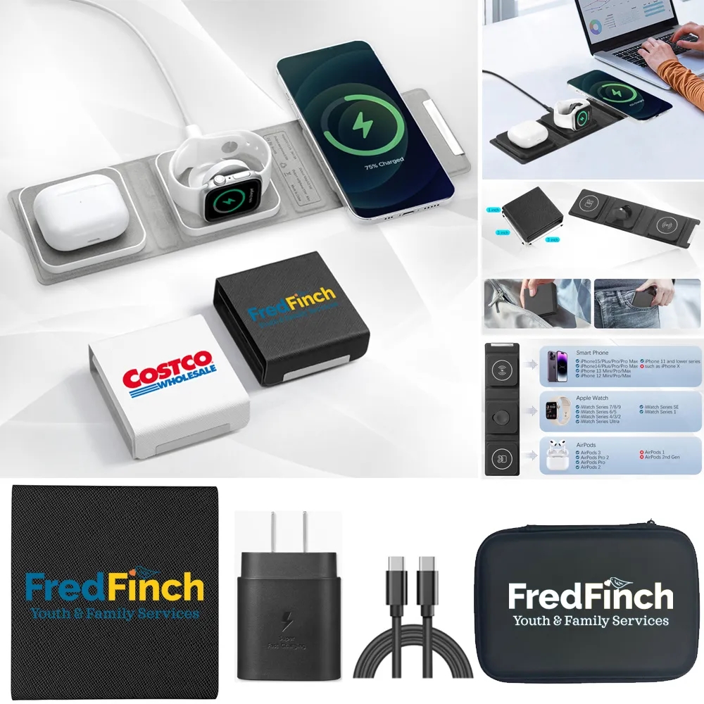 3 in 1 Foldable Wireless Charging Pad 5
