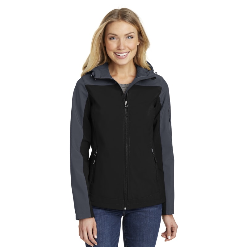 Port Authority Women's Hooded Core Soft Shell Jacket. 13