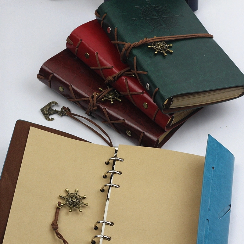 Vintage Journal Travel Notebook Loose-Leaf Diary 1