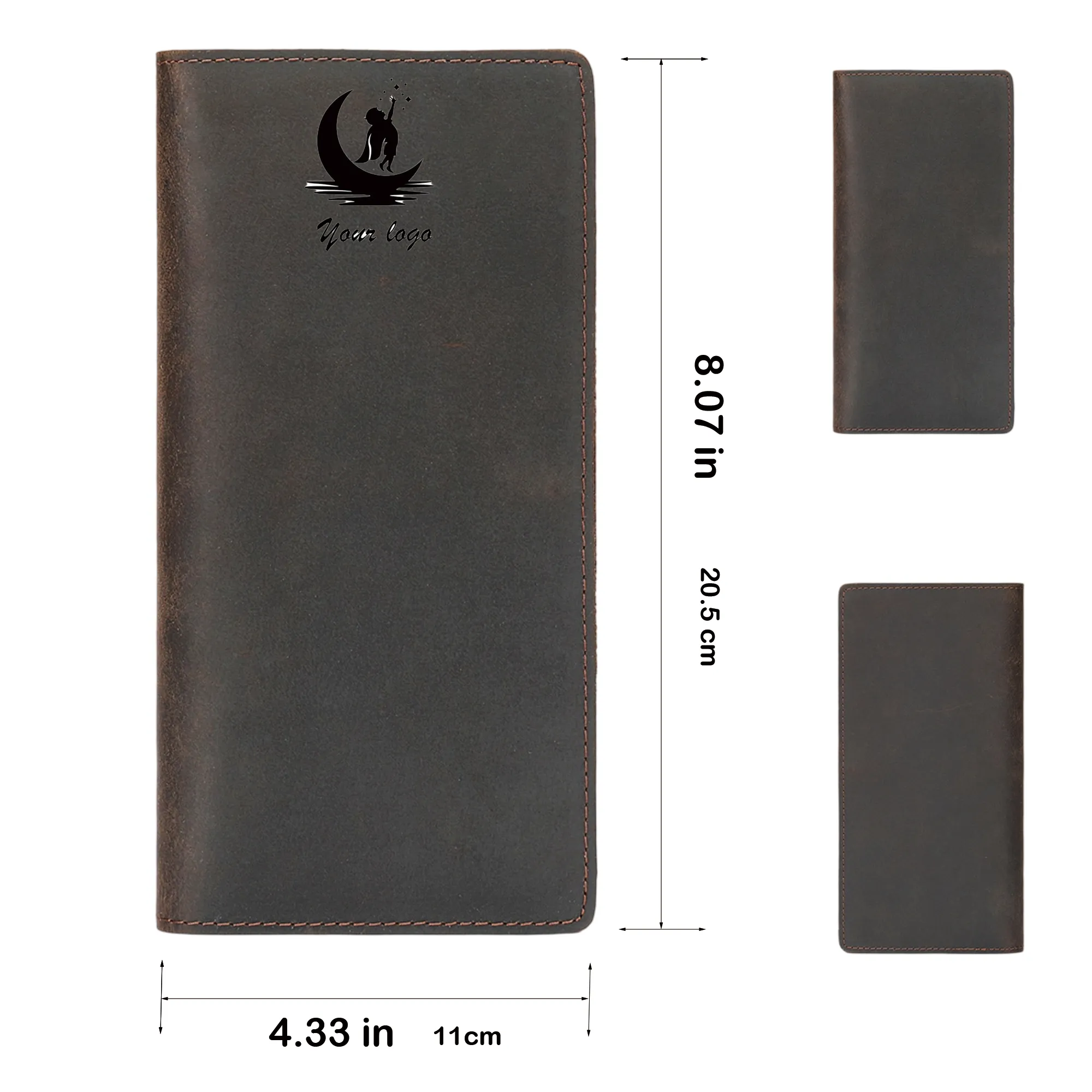 Genuine Leather Men's Wallet Fashion Retro Style 4