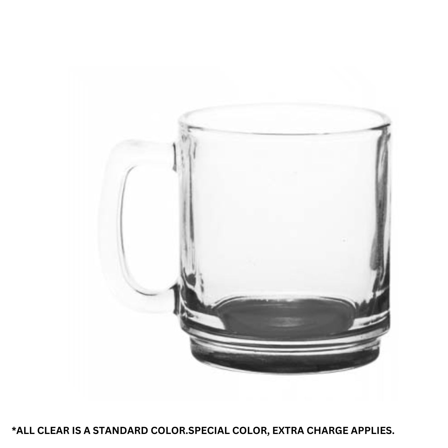 Clear Glass Coffee Mugs, 9 oz. 5